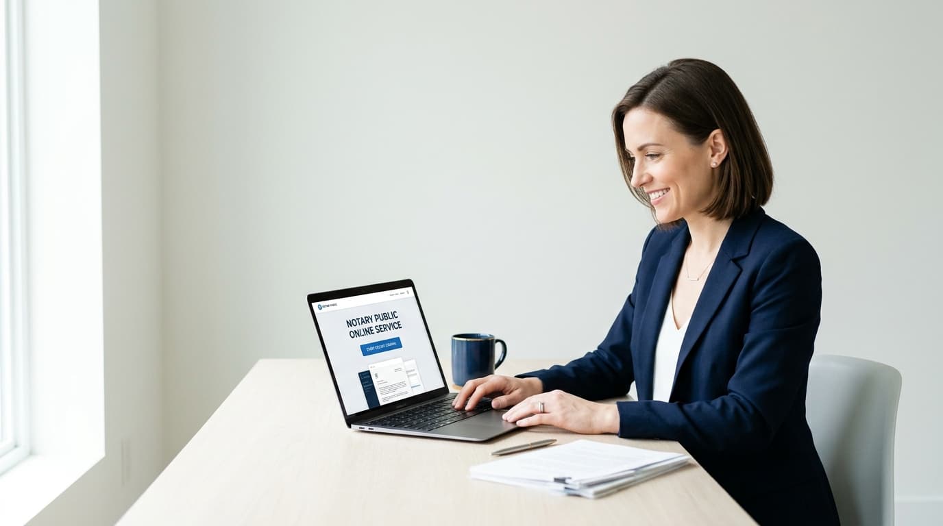 Cover for Notary Public Online Service: Legal & Fast